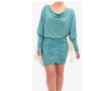 Vintage BCBG Maxazria from early 2000s stunning teal party dress!